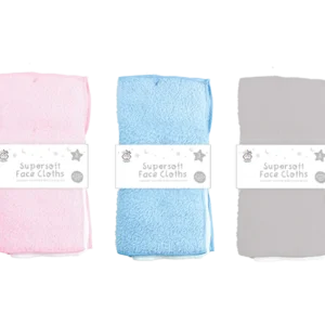 Baby Face Cloths – 3 Pack